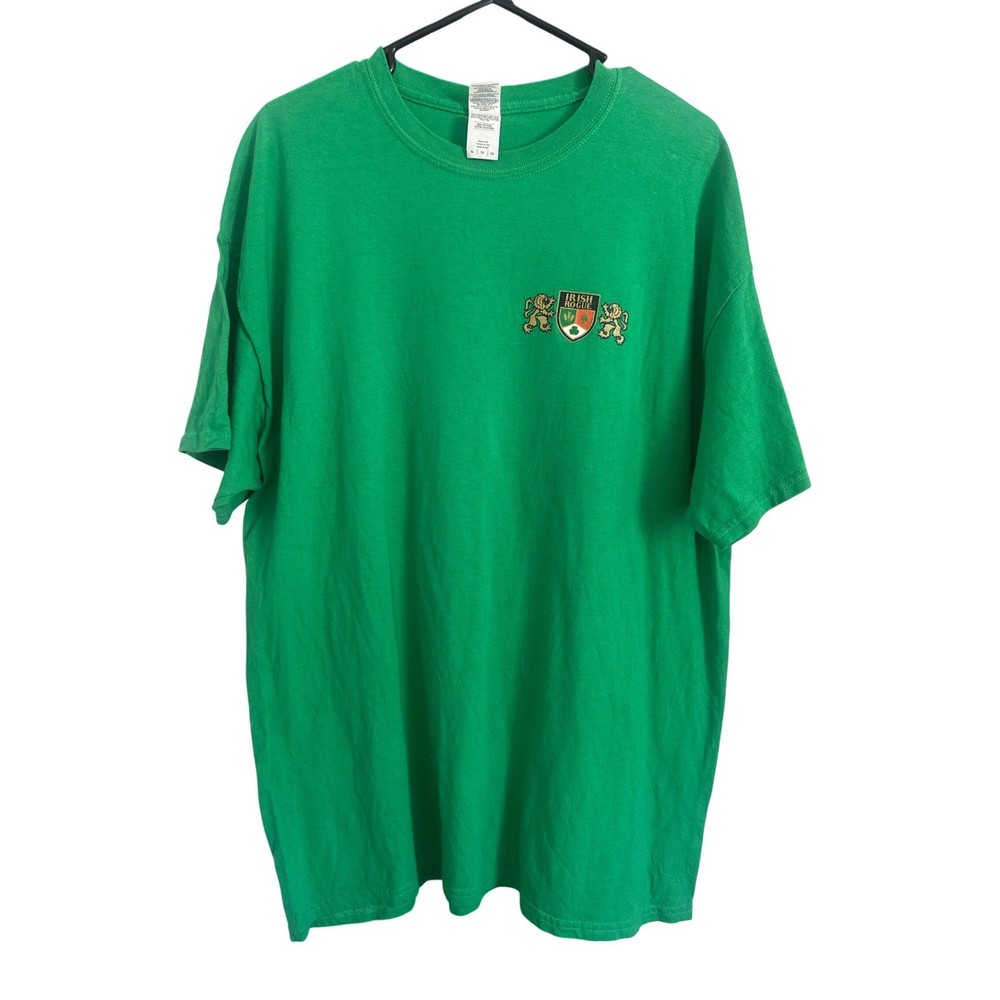 Irish Rogue St Patricks Day Beer Drinking Shirt Mens XL Green