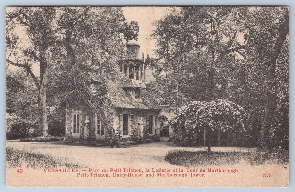 France Versailles Petit Trianon Dairy House Marlborough Tower Postcard