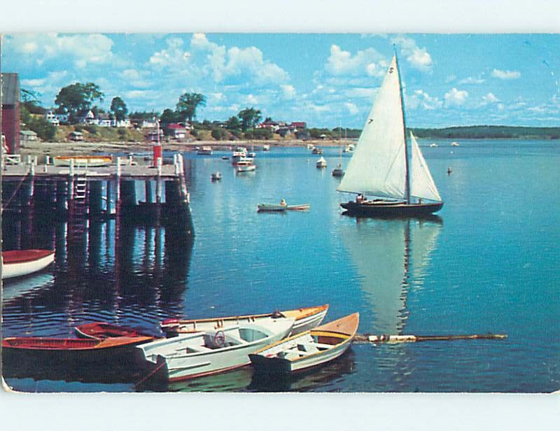 Pre-1980 HARBOR SCENE Castine Maine ME hp6931