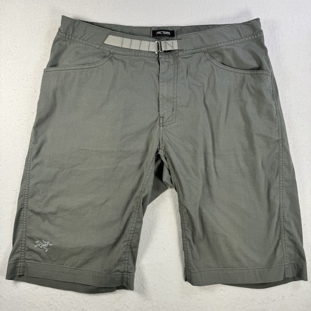 Arc’teryx Men’s 34 Pemberton Shorts Gray 12” Inseam Cotton Nylon Stretch