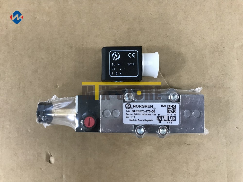 1pc Brand New NORGREN SXE9573-170-00 with the standard 3036.024.00 coil in 24VDC