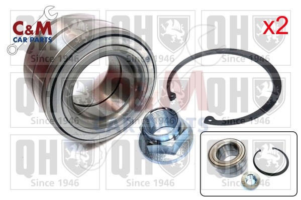 Rear Wheel Bearing Kit Pair for LAND ROVER DISCOVERY from 2004 to 2018 - QH