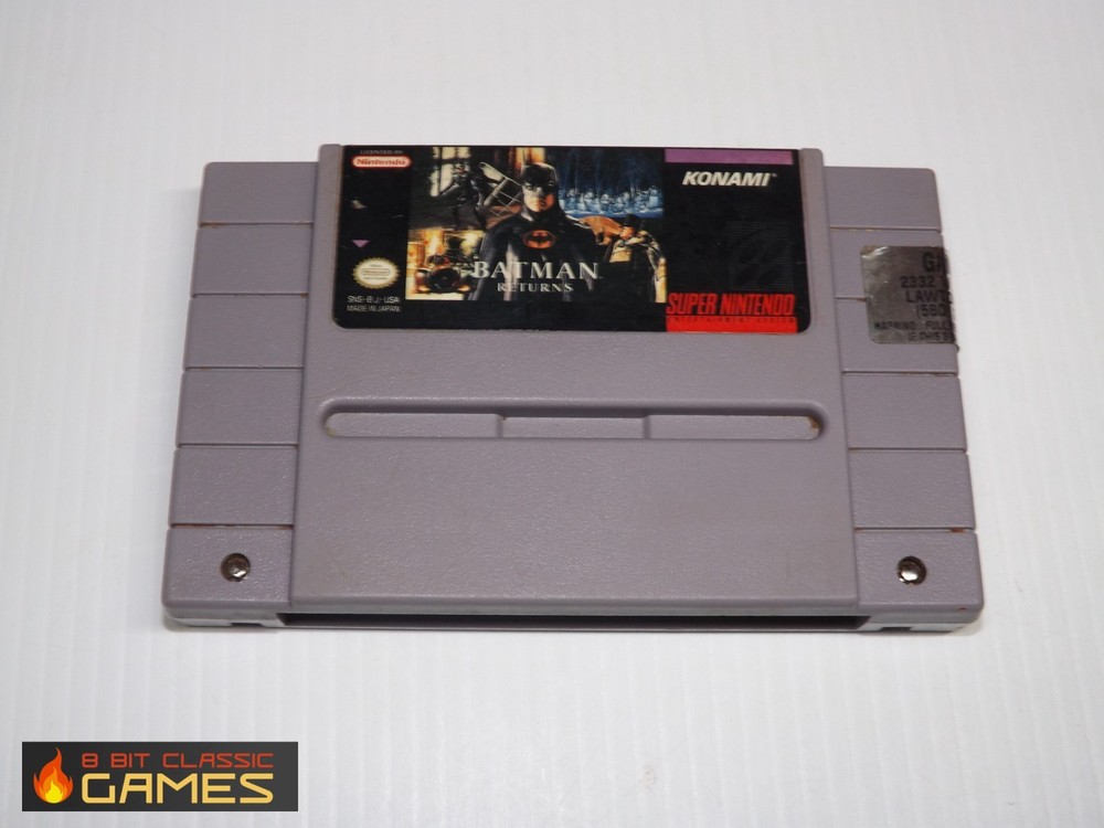 AUTHENTIC! Batman Returns -  GAME ONLY - SUPER NINTENDO SNES - 68a