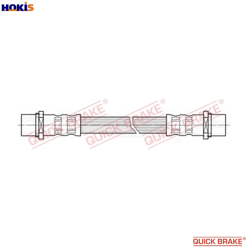 BRAKE HOSE 27.062 FOR VAUXHALL ZAFIRA/Mk ASTRAVAN/IV COMBO/II/TOUR OPEL 4cyl