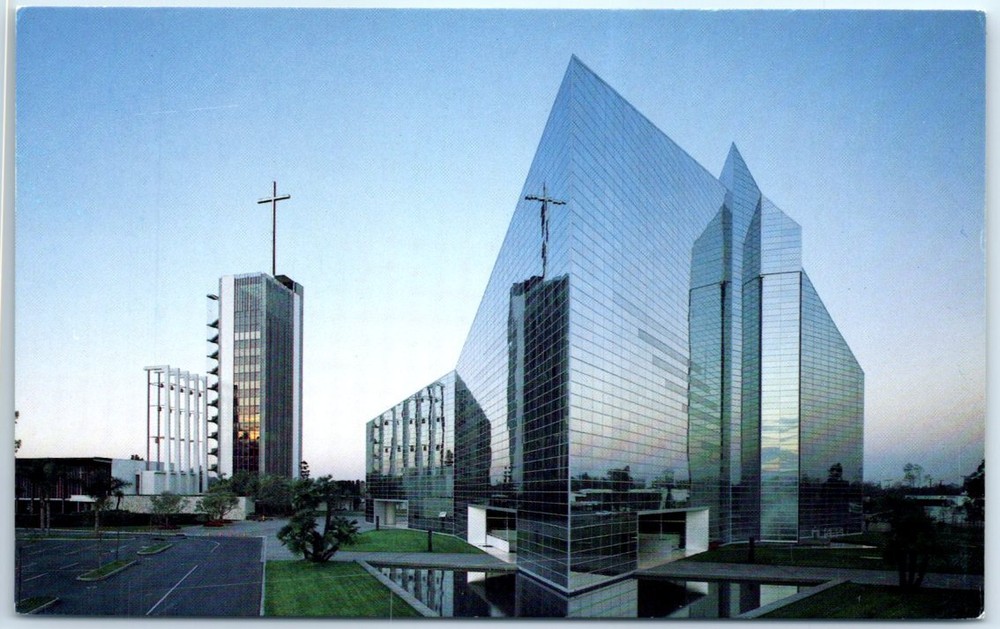 Postcard - A Crystal Cathedral sunrise - Garden Grove, California