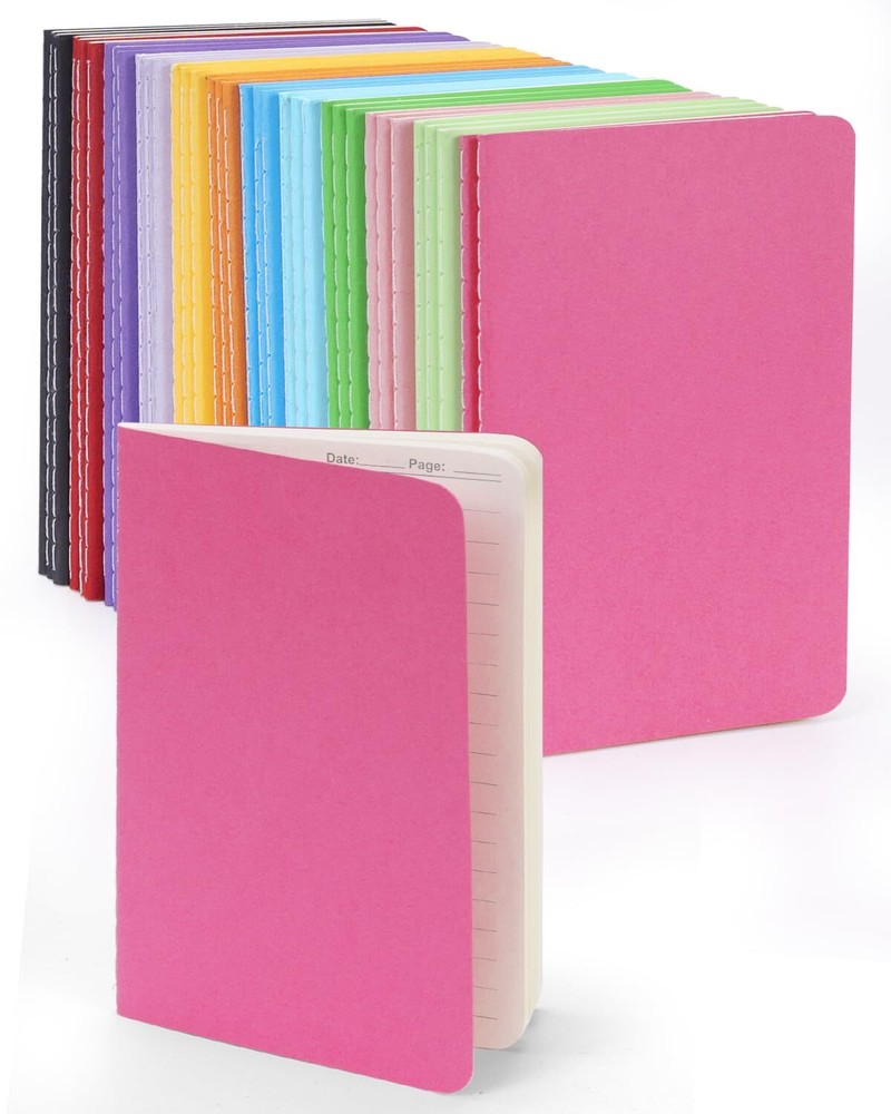 Lzerking Small Lined Notepads Bulk 36 Pack Mini Pocket Notebooks Journal Set ...