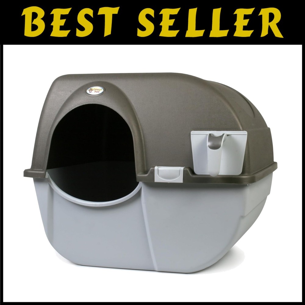 Self-Cleaning Litter Box, Grey, Regular Size