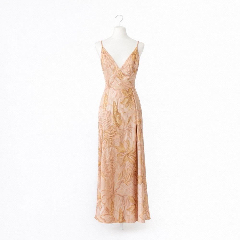 BEC & Bridge Women's Maxi Dress Size 2 Floral Cream