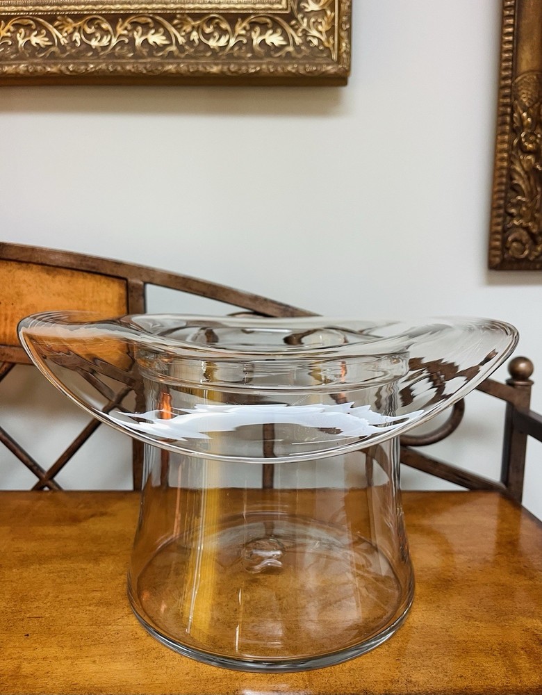 Vintage Blenko Glass Top Hat Vase Bowl Ice Bucket