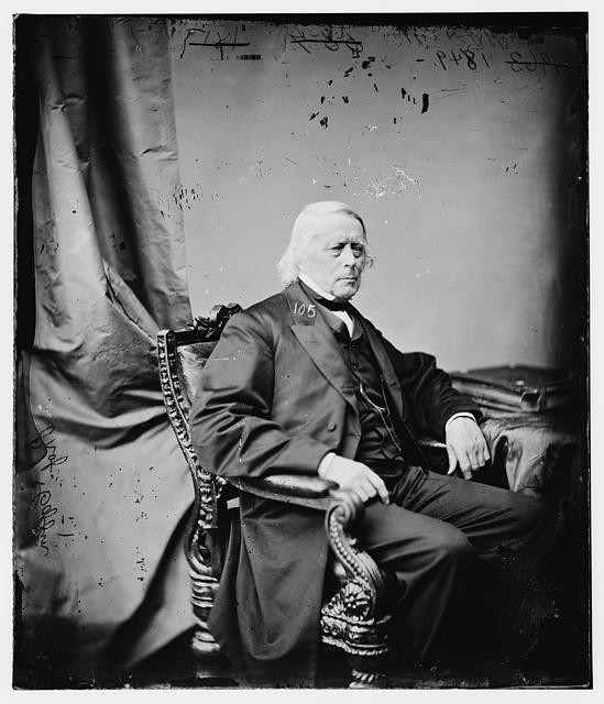 Photo:Prof. J. H. Coffin Portrait 1860s Man in Suit Chair