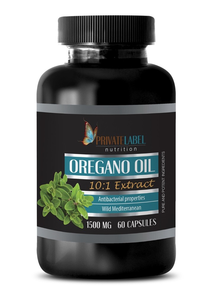 Cardiovascular System Support - Oregano Oil 1500mg - Anti Aiging - 60 Capsules