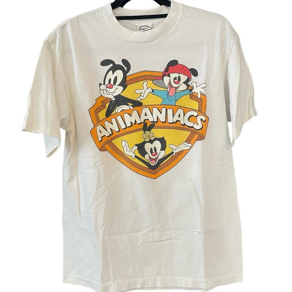 Vintage 90s Animaniacs 1993 Double Sided Single Stitch T-Shirt Size Large