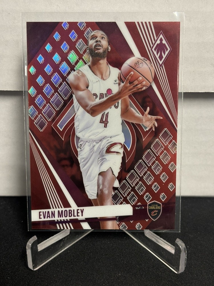 2023-24 Panini Phoenix EVAN MOBLEY Red /199 Cleveland Cavaliers #95