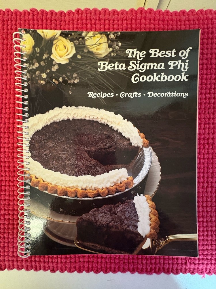Sorority Spiral Vintage Cookbook The Best of Beta Sigma Phi Crafts Decorations