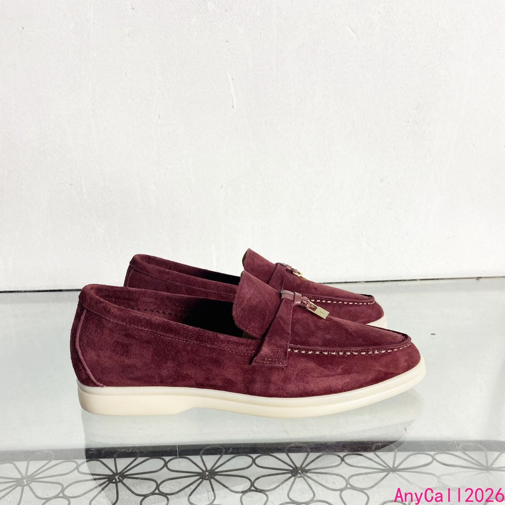 Mens Italian Style Slip On Loafers Real Suede Leather Casual Driving Flats Shoes