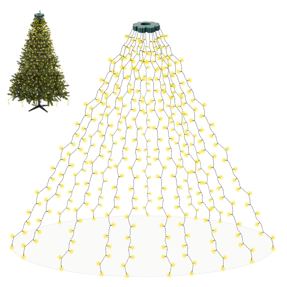 Cascading Twinkle Lights for Christmas Tree,400 LED Christmas Tree Lights wit...