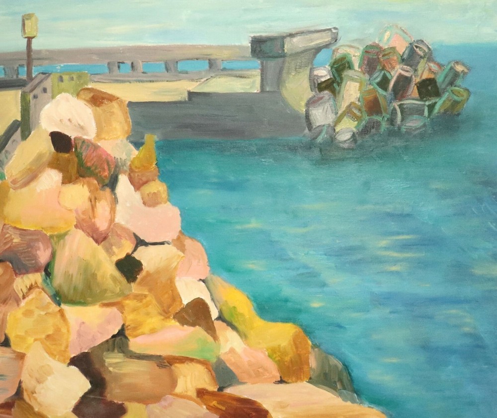Contemporary European oil painting seascape