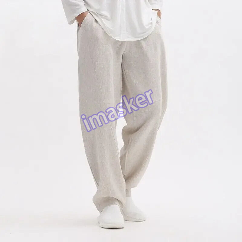 Trousers Male Wide Off Men's Casual Pants Pocket Summer Classic Comfortable Pant
