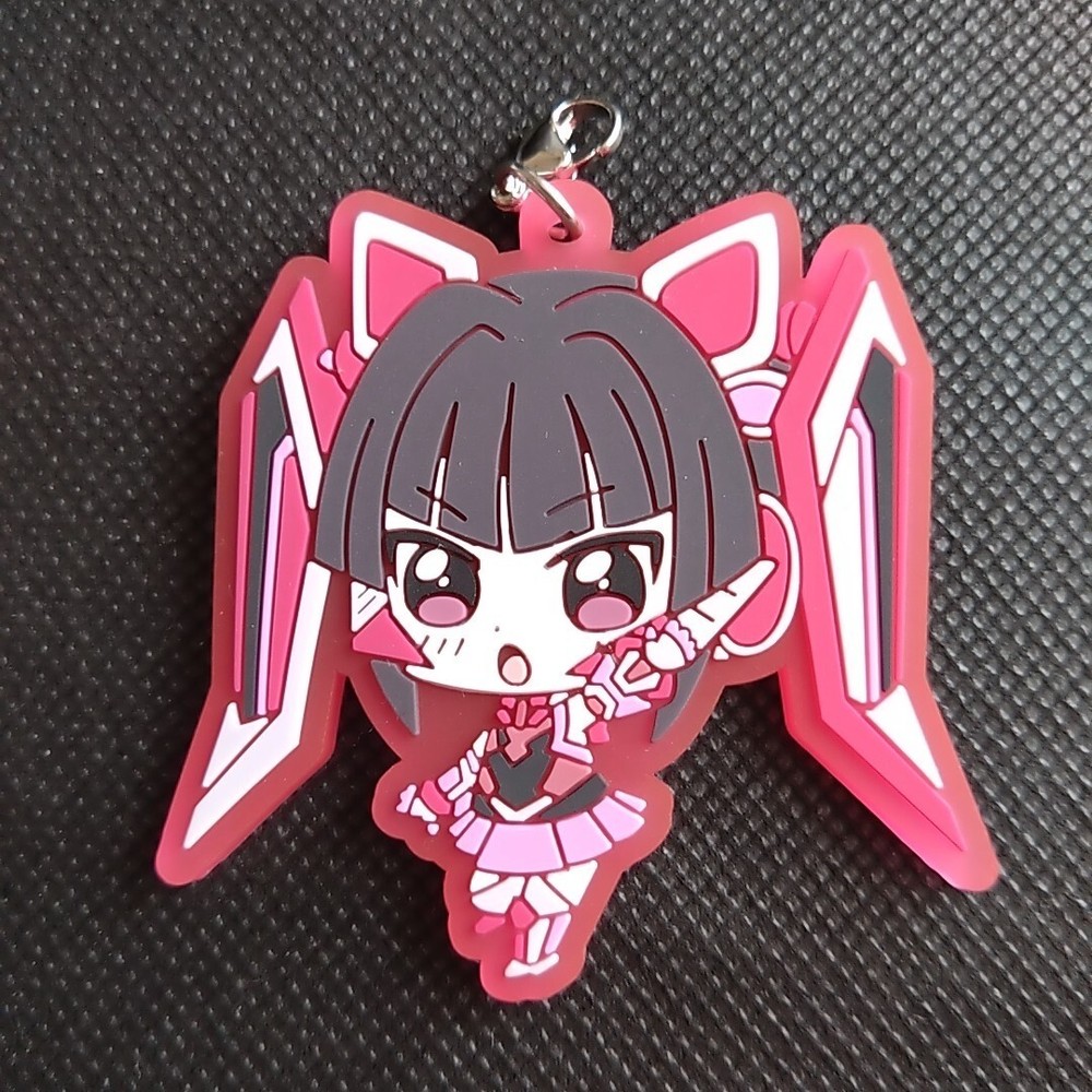 Shirabe Tsukuyomi Senki Zesshou Symphogear RUBBER KEYCHAIN Mascot Anime Strap