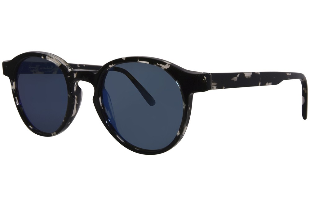RetroSuperFuture The Iconic INH/R SP18 Sunglasses Black/Blue Mirror Lenses 49mm
