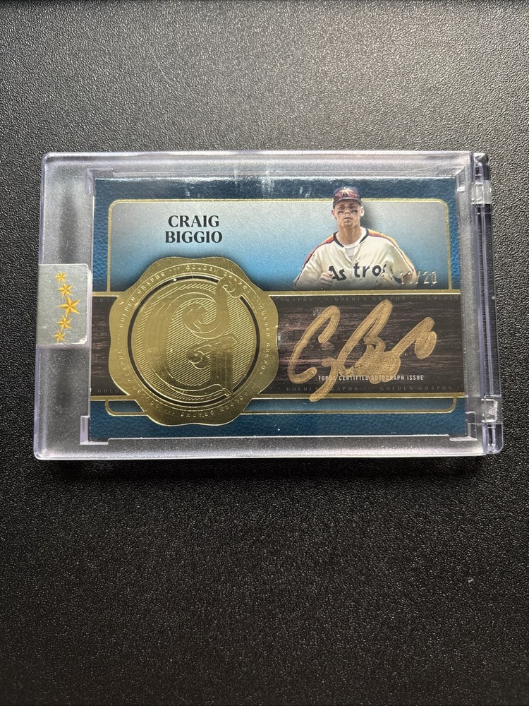 2025 Topps Five Star - Golden Graphs Craig Biggio #GG-CB /20 (AU)
