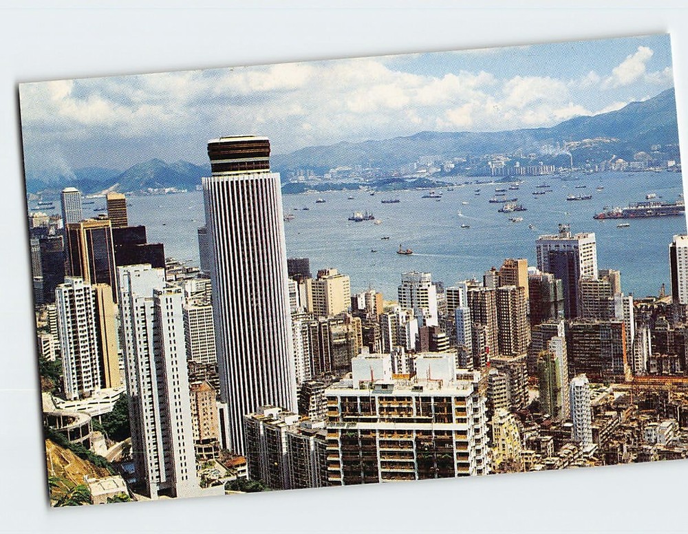 Postcard The buildings of Central and Wan Chai of Hong Kong China