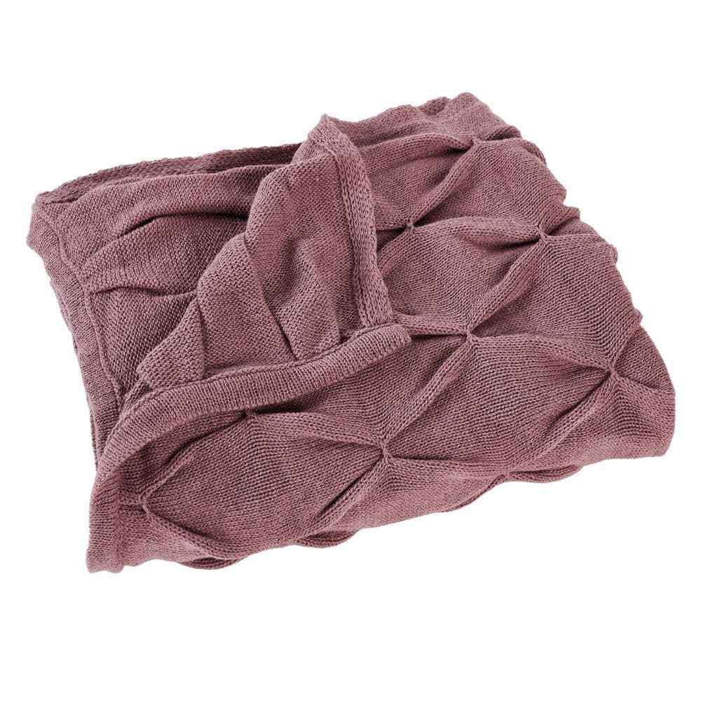 Samira Rosewood Acrylic Embellished Throw