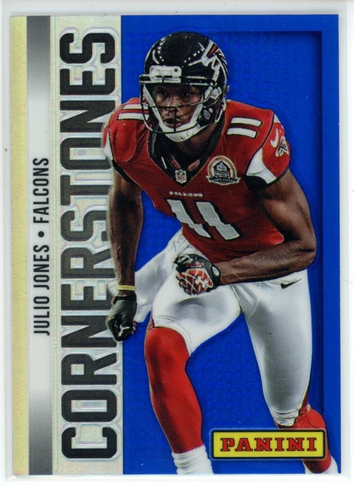 2013 Panini Prizm Julio Jones Cornerstones Blue Prizm