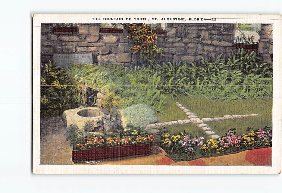 Postcard The Fountain of Youth Saint St. Augustine Florida USA North America
