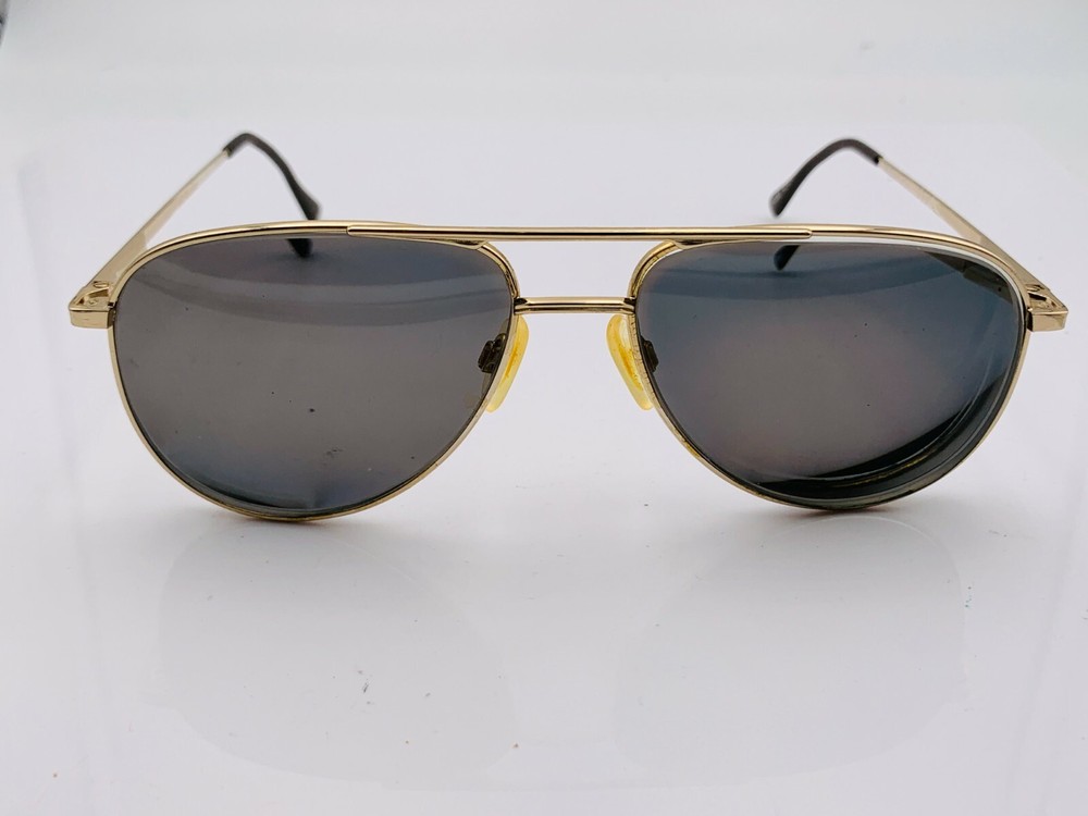 Vintage Hi-Tec Gold Metal Pilot Sunglasses FRAMES ONLY Korea