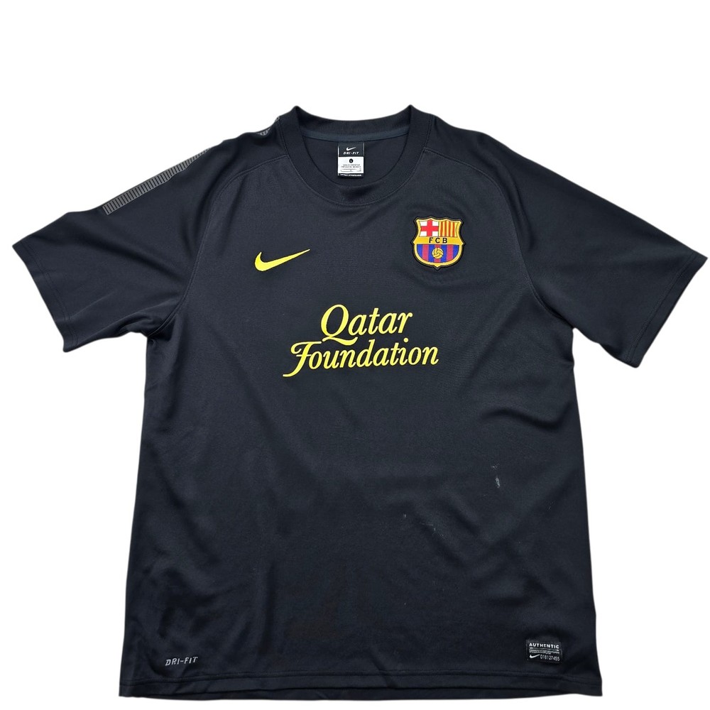 Nike Mens Black FC Barcelona Soccer Jersey L Dri-Fit