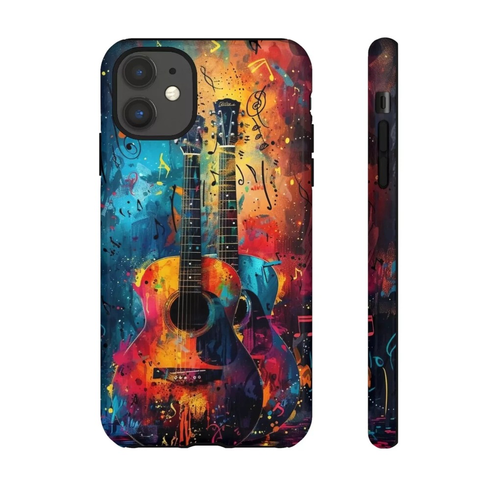 Guitar Musical Notes Phone Case Tough Case for iPhones