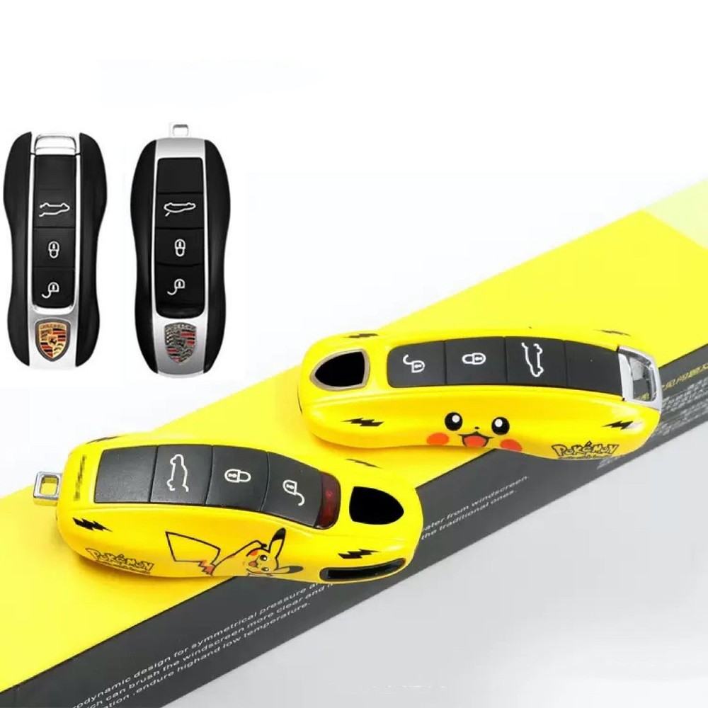 Key Fob Case Cover Shell for Porsche Cayenne Panamera Macan 911 718 Cayman