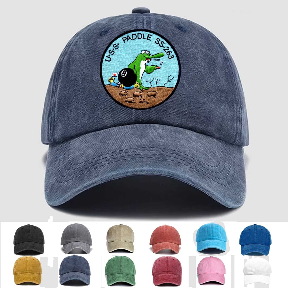 Custom Embroidered Hat SS-263 USS Paddle, Veteran Cap, Trucker Hat, Gift Idea