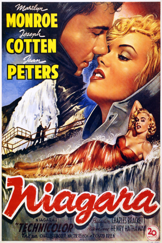 Vintage Movie POSTER.Marilyn.Niagara.Decor.Room wall Interior art design.752