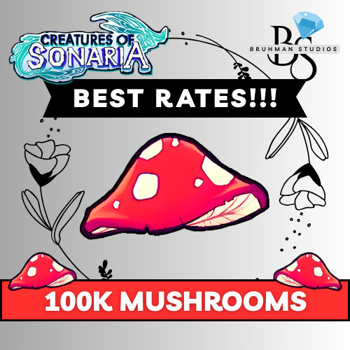 ONLINE 🟢 | Creatures Of Sonaria | 100 Thousand (100k) Mushrooms - CHEAP & FAST