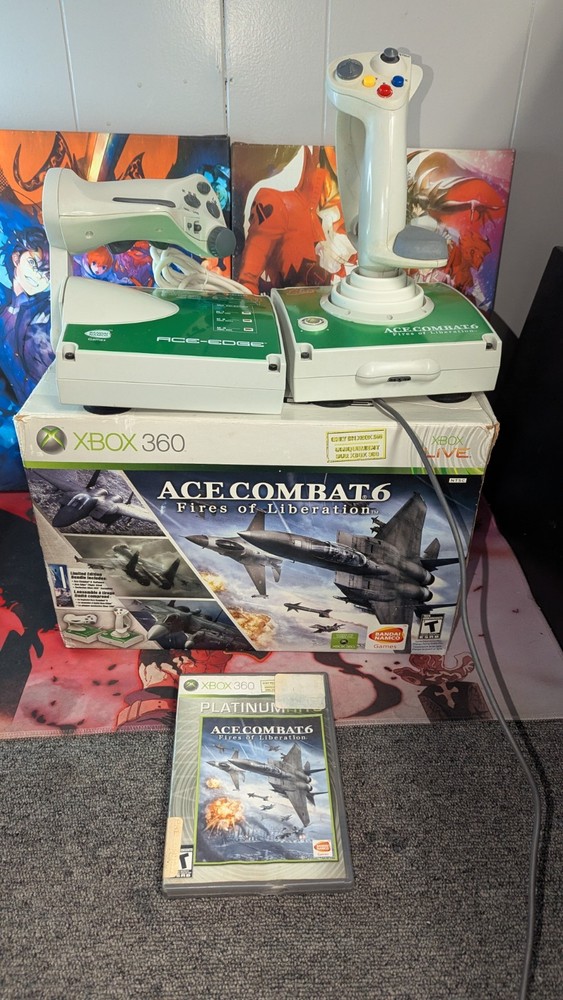 Ace Combat 6 Fires of Liberation Ace-Edge Flight Stick Controller Xbox 360 PARTS-image