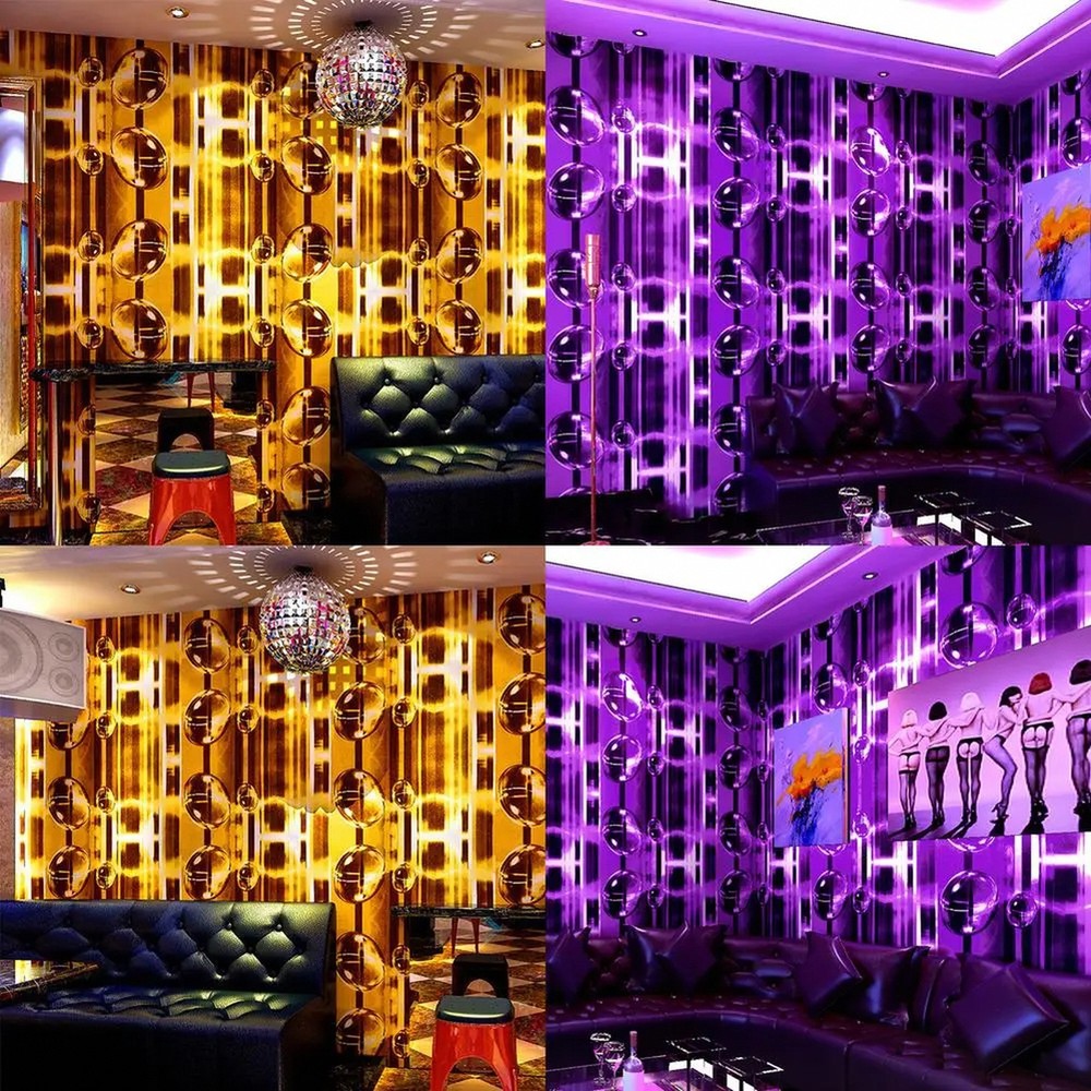 3D Reflective Glitter Wall Wallpaper Modern Geometric Texture for