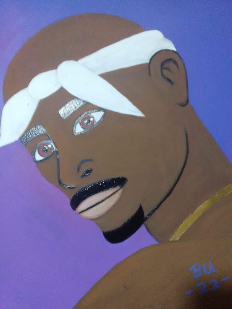 Tupac Shakur original acrylic painting on Canvas