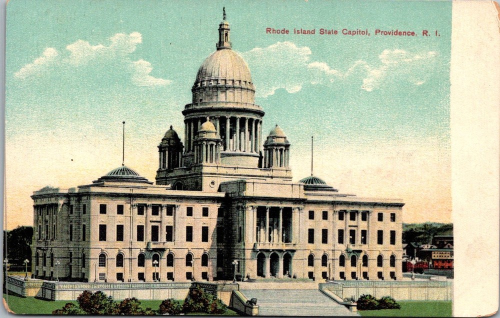 Providence RI- Rhode Island, State Capitol, Antique, Vintage Postcard