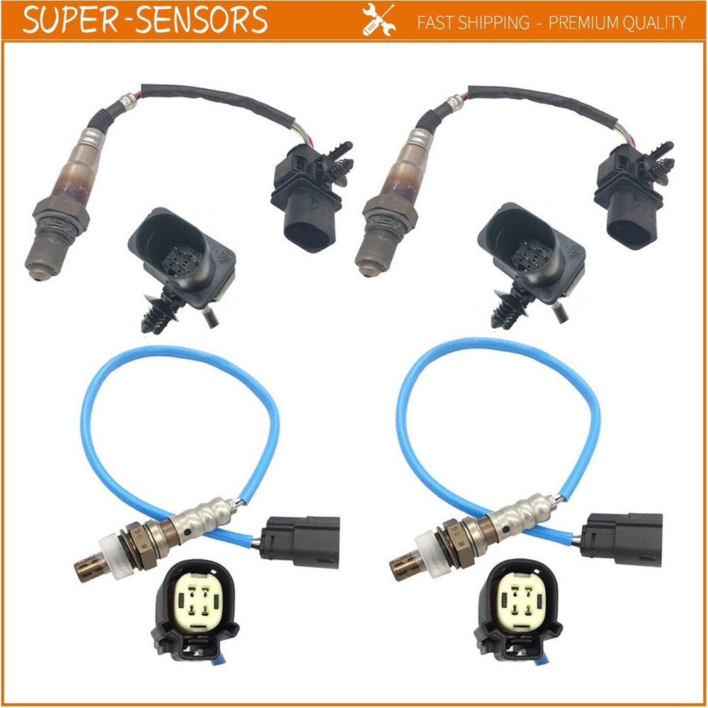 4X Up&Downstream Oxygen Sensor O2 For Ford Flex Taurus 2011-2012 3.5L Non-Turbo