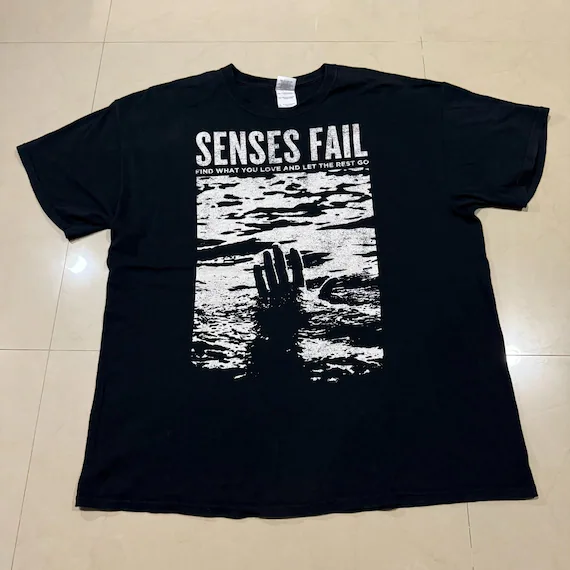 Vintage Senses Fail Band T Shirt Black All Size S-5XL AQ358