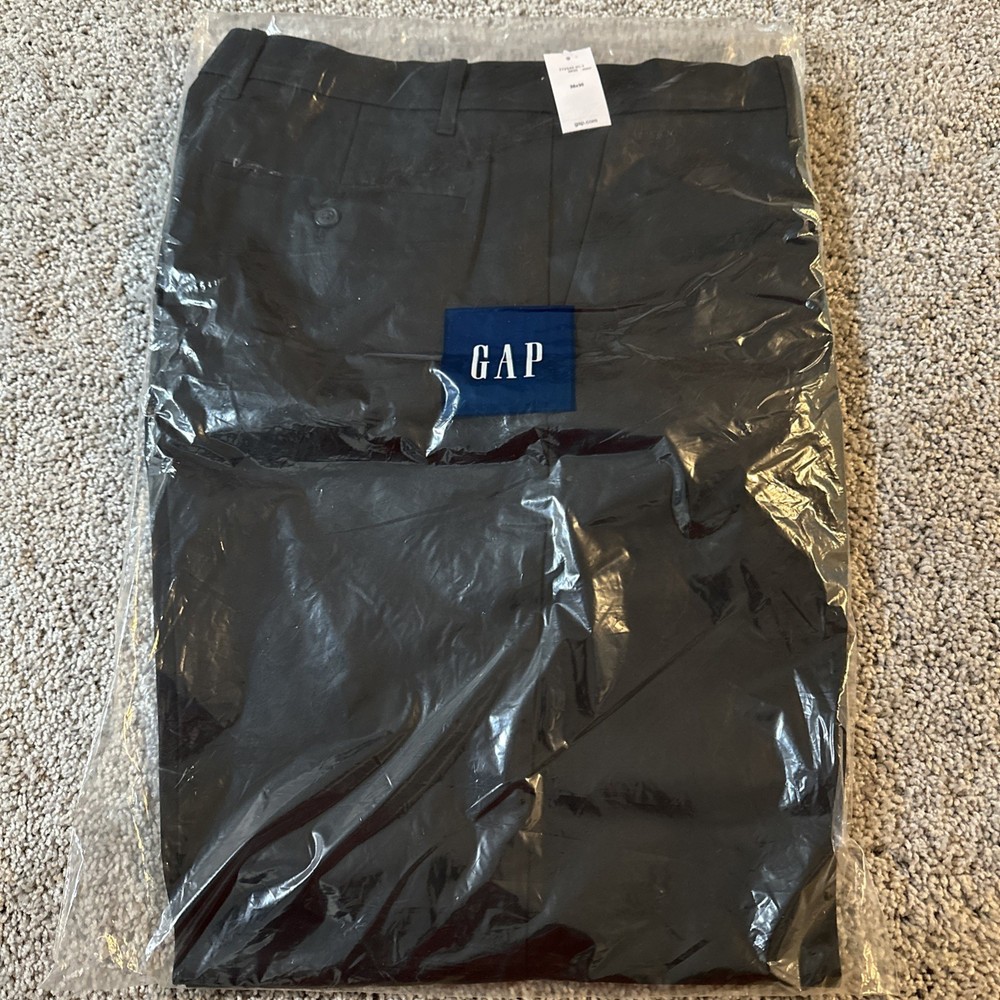 Gap Mens Black Relaxed Fit 100% Cotton Chino Pants 38x30