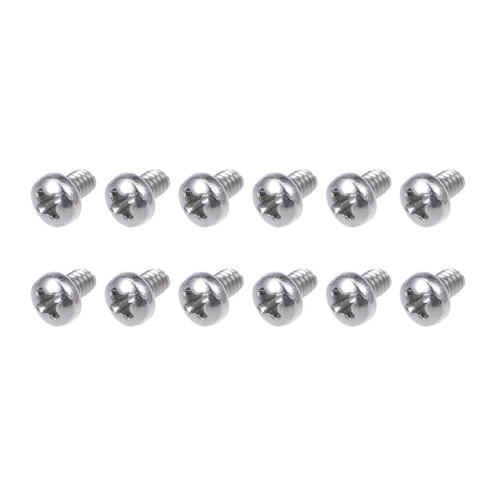 Machine Screws (M2x3mm) 30Pcs, Phillips Cross Pan Bolts 304 Stainless Steel
