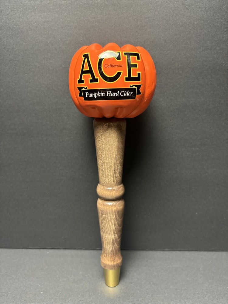 Ace Pumpkin Hard Cider Tap Handle for Man Cave or Garage Halloween Decor-image
