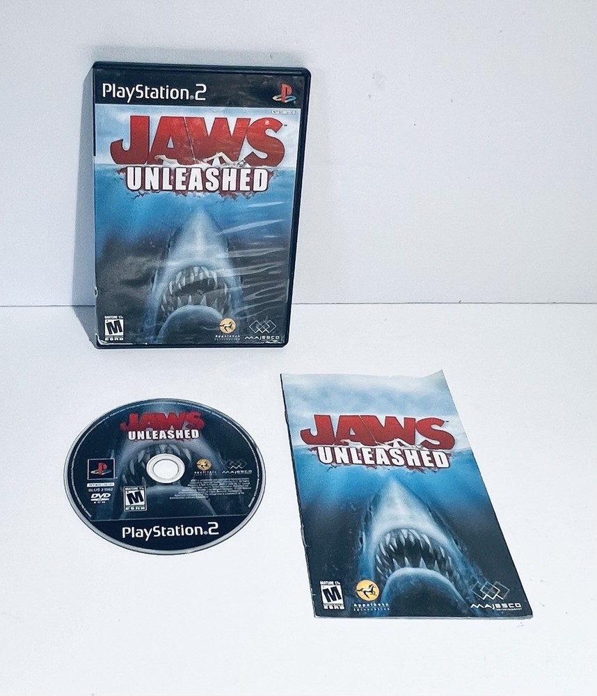Jaws Unleashed PS2 Sony PlayStation 2 2006 Complete w/ Manual