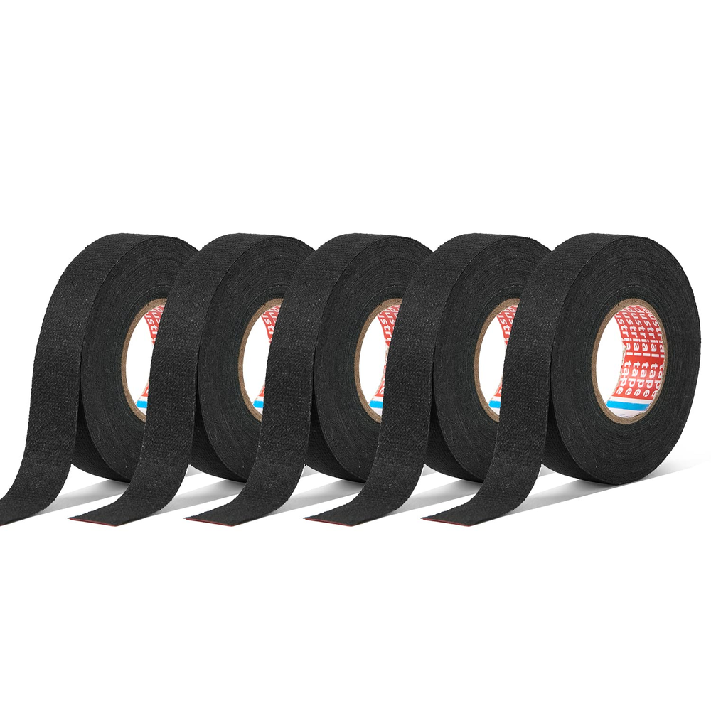 HSTECH 5 Rolls Wire Loom Harness Cloth Tape for Speaker Wiring
