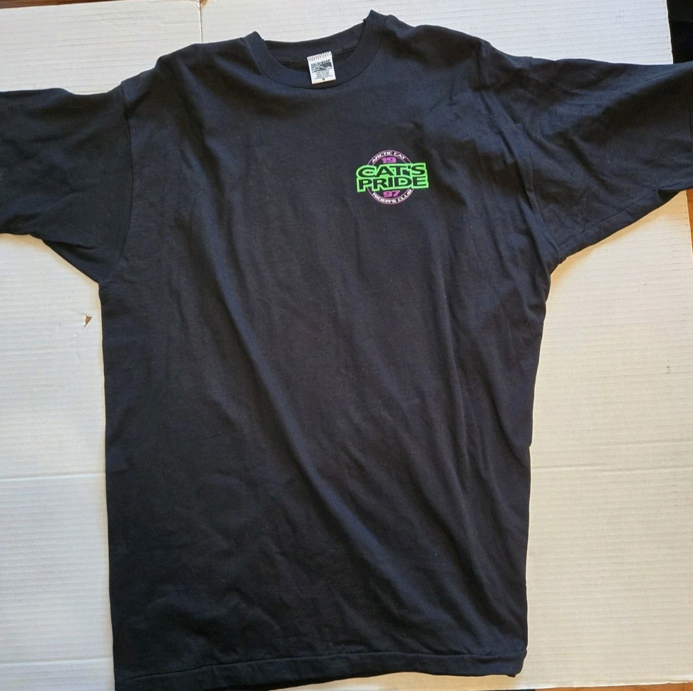 Vintage 90s Arctic Cat Cat's Pride Riders Club Snowmobile Graphic T Shirt