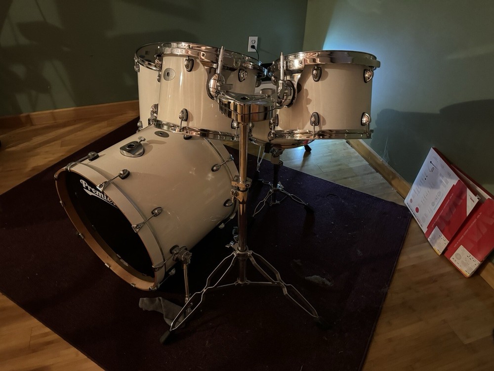 Premier Artist Birch 5-Piece Drum Shell Pack White Lacquer