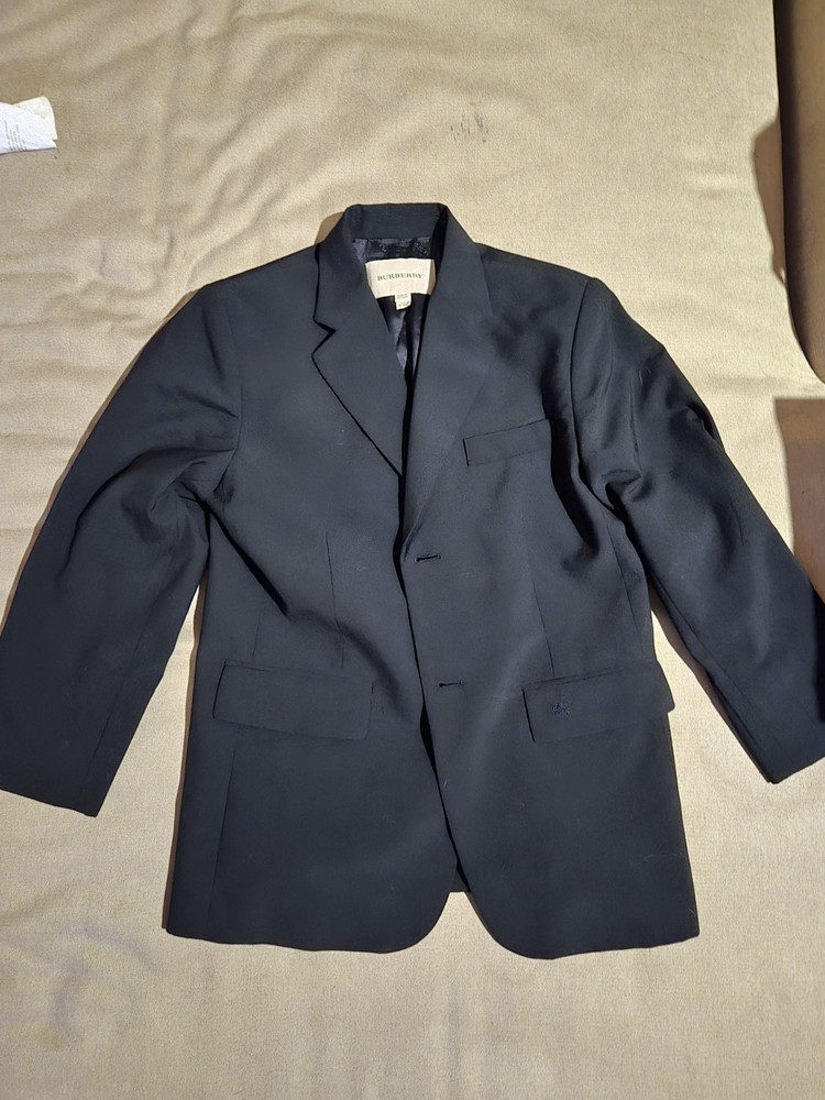 Burberry Kids Navy Blue Cotton Coat for Boys & Girls Age 14 158-164cm